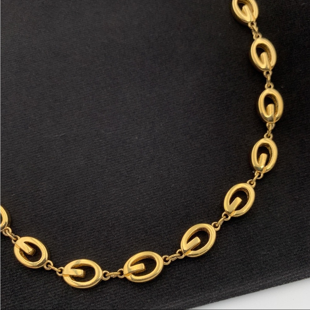 Givenchy Gold and Brown Bead Necklace - Picture 2 of 7